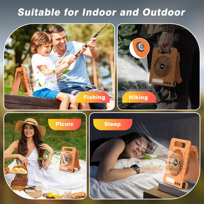 Rechargeable Solar USB & Mobile Fan